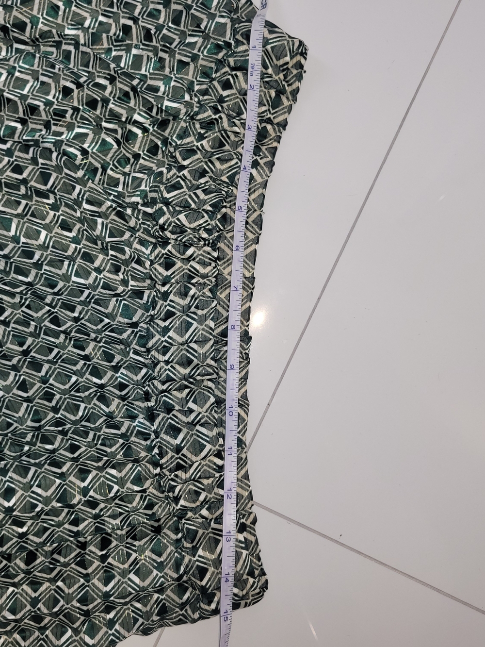 H&M Green Geometric Maxi Skirt - Picture 10 of 12